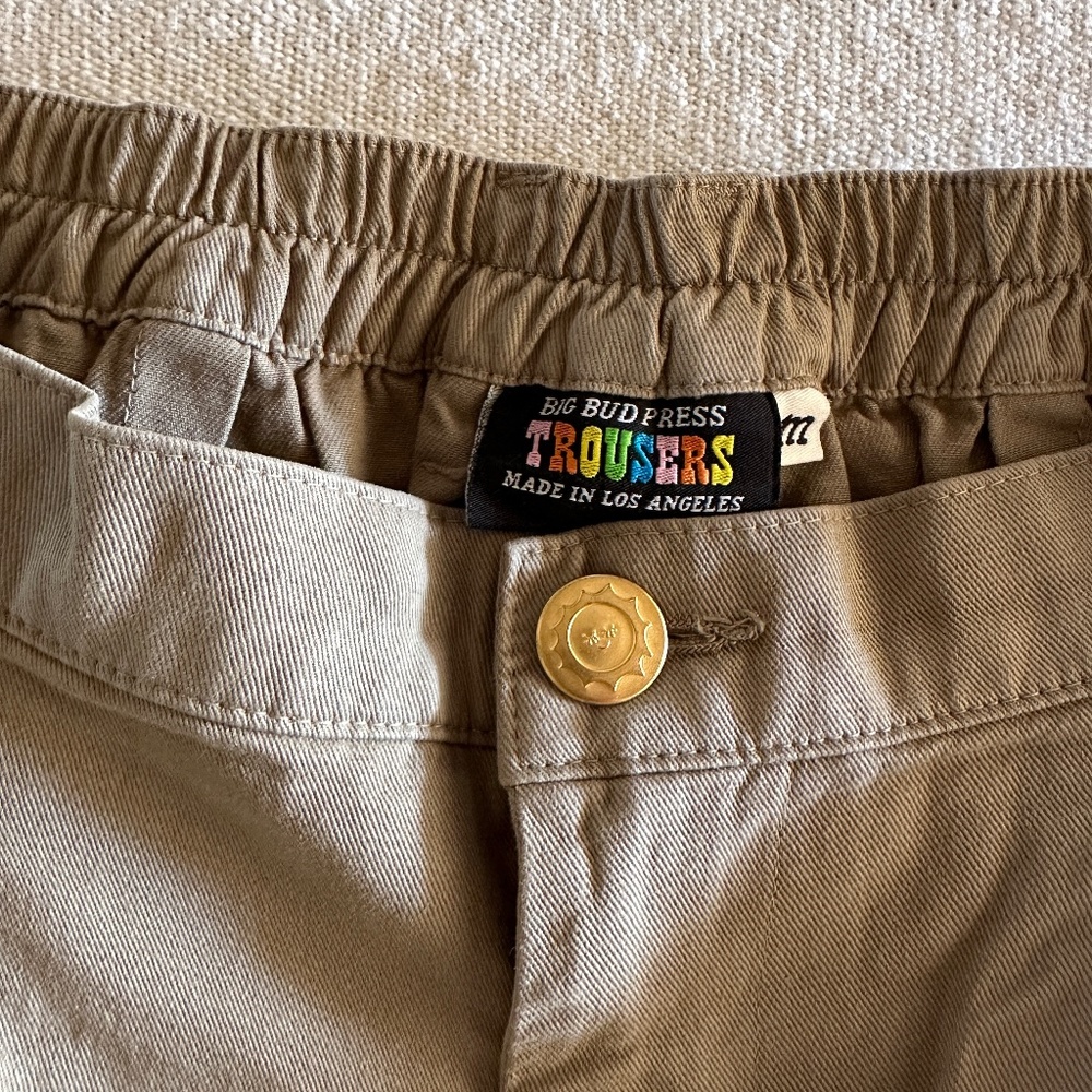 Khaki Grey Trousers from BIG BUD PRESS